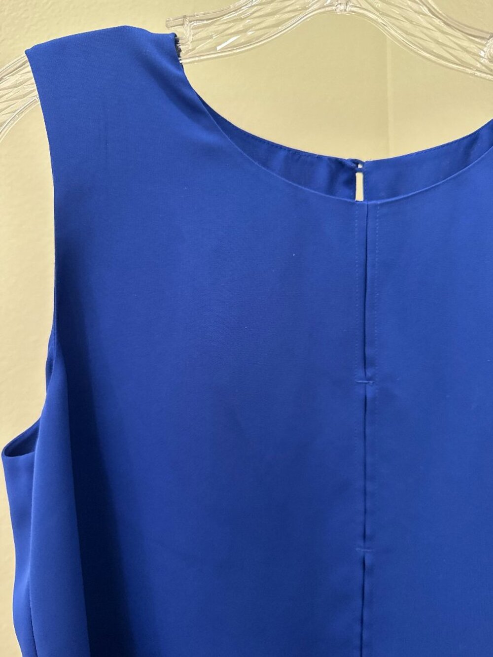 Laundry by Shelli Segal Royal Blue Sleeveless Layered Blouse